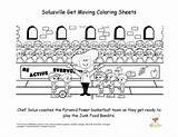Active Coloring Sheet Moving Solus Chef sketch template