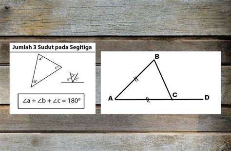 mencari sudut segitiga lengkap rumus  contohnya