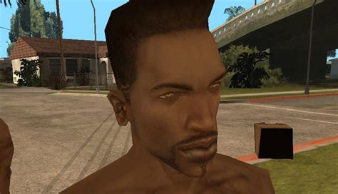 carl cj johnson new hair look beta 0 1 grand theft auto san andreas skins other misc