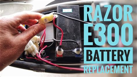 razor  battery replacement youtube