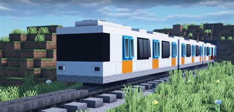 minecraft realistic subway train ideas  design