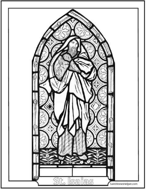 stained glass coloring pages church windows