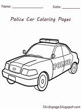 Police Coloring Car Pages Printable Kids Cars Colorings sketch template