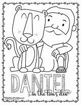Daniel Lions Coloring Lion Biblestoryprintables Toddler Porozhe Flowers sketch template