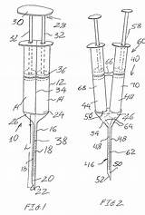 Patent Dual Patents Syringe Chamber Needle Lumen sketch template