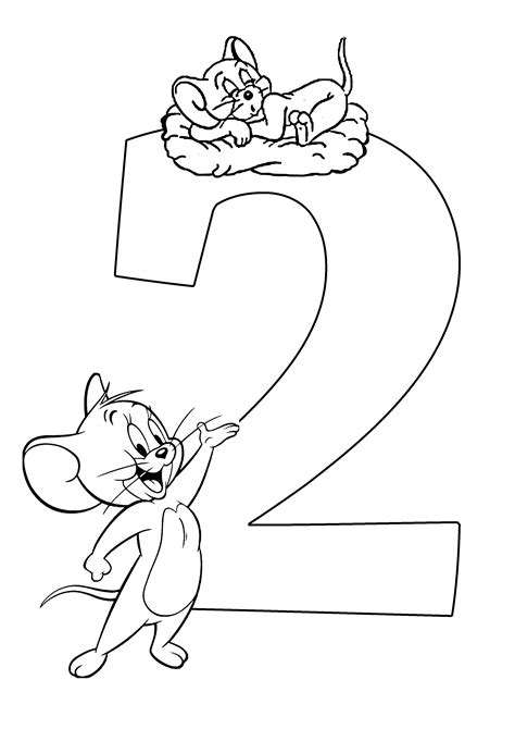 number coloring pages numbers printable colouring preschool