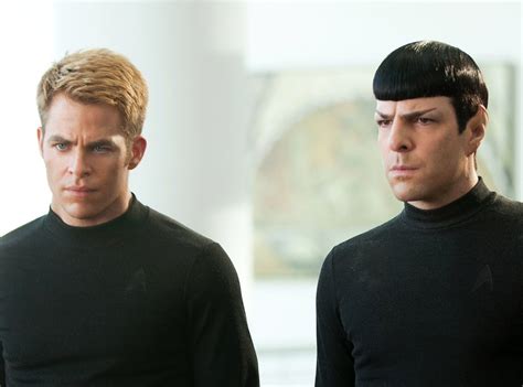 Chris Pine And Zachary Quinto From Star Trek Into Darkness Flick Pics