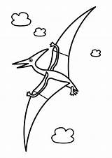 Flying Dinosaur Dinosaurs Colouring Coloring Dino Pages Print Simple Clipart Drawing Cliparts Circle Gif Colour Library Wings Visit Books sketch template