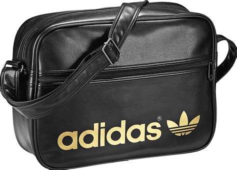 adidas adicolor airliner bag black gold