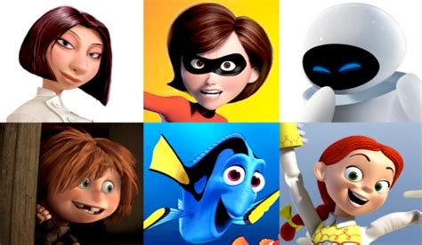 disney pixar dreamworks characters female