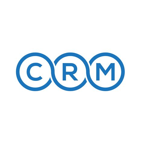 crm letter logo design  white background crm creative initials