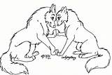Wolf Anime Cute Couples Drawing Couple Lineart Deviantart Drawings Coloring Pages Wolves Easy Simple Getdrawings Animal Base sketch template