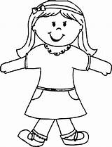 Flat Stanley Girl Template Boy Printable Coloring Clipart Print Pages Girls Cutouts Small Templates Clip Doll Google Stacie Friends Board sketch template