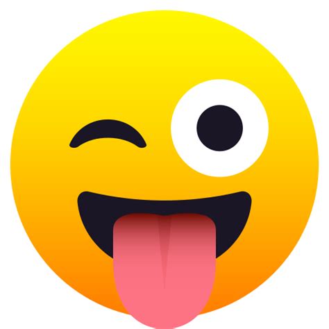 Emoji 😜 Faccia D Occhiolino Che Tira Fuori La Lingua Per