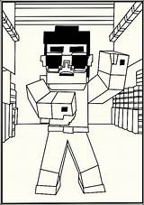 Minecraft Coloring Pages Kids Printable Elvis Omalovánky Colouring Printables Games Lego Super sketch template