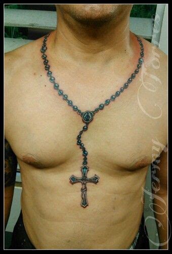 Rosary Rosery Beads Tattoo Rosary Tattoo Necklace Tattoo Cross