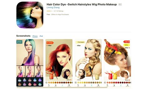 change  hair color apps