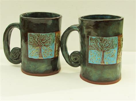 hand built ceramic mugs pottery ceramics pottery mugs