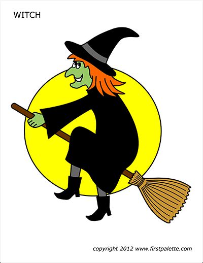witch  printable templates coloring pages firstpalettecom