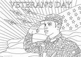 Veteran Veterans Coloring Favoreads sketch template