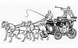 Carriage Openclipart Chariot Stagecoach Kindpng Crayons sketch template