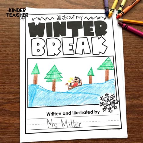 writing  winter  writing book kindergarten writing writing