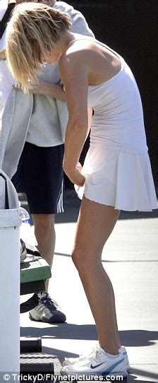 Ali Larter Shows Off Her Flat Stomach As She Dons Tennis Outfit For