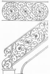 Handrail Reseda Encino Railing sketch template