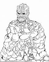 Lava Creature sketch template