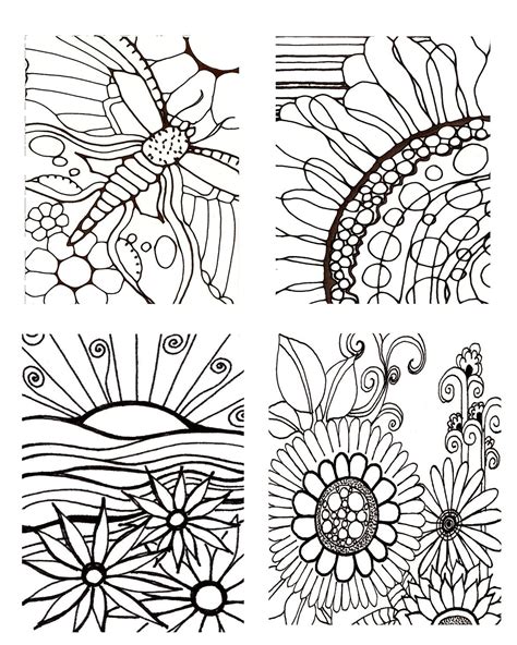 printableadult coloring pages coloring book hand drawn pages