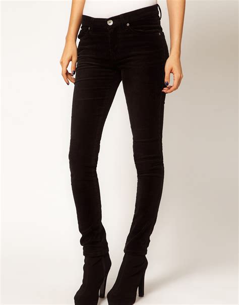 Lyst Dr Denim Cord Skinny Jeans In Black