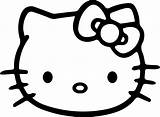Kitty Hello Face Coloring Pages Printable Head Printablee Via sketch template