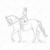 Dressage Horse Template Sketch sketch template