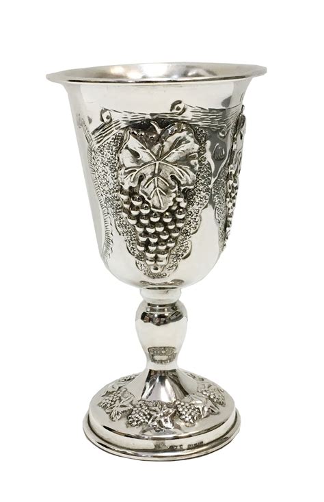 sterling silver kiddush cup goblet antique collection mason jar wine glass kiddush cup