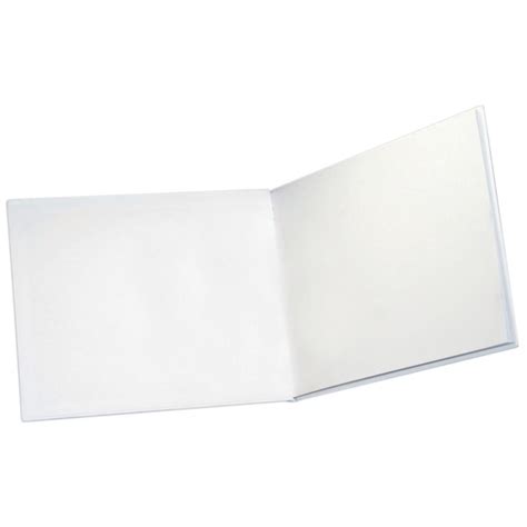 big hardcover blank book    landscape white ash