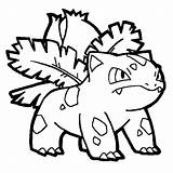 Ivysaur Coloring Pages Pokemon Getcolorings Color Printable Lineart sketch template