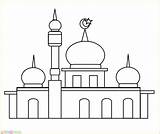 Mewarnai Masjid Nabawi Bagus Marimewarnai Terlengkap Warnai Ide Gambarku Buah Kaligrafi sketch template