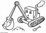 Digger Coloring Pages Backhoe Printable Son Drawing Print Truck Color Template Getdrawings Grave Getcolorings sketch template