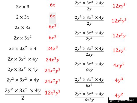 multiplying  dividing terms variation theory