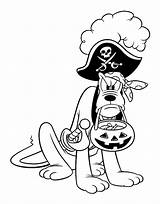 Pluto Kolorowanki Mickey Pirate Bestcoloringpagesforkids Disneyclips Goofy sketch template
