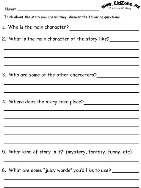 story questions  kids  answer     prewriting source  love  grandkids