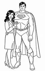 Coloring Superman Pages Book Lane Lois Clark Superhero Kent Kids Colouring Super Sheets Boy Hero Visit Adult Handsome sketch template