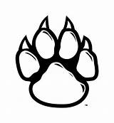 Paw Wolf Print Clipart Clip Drawing Wildcat Transparent Dog Prints Lion Pawprint School Outline Tiger Logo Cat Panther Claw High sketch template
