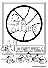 Coloring Pages Philadelphia 76ers Nba sketch template