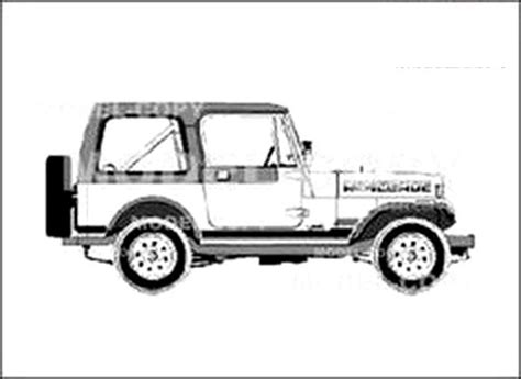 amc jeep cj renegade ii  drawing blueprints  model copy