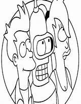 Futurama Coloring Pages Drawing Book Printable Getdrawings Template sketch template