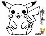 Pikachu Yescoloring sketch template