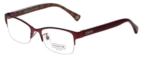 coach designer eyeglasses hc5038 9134 50 in satin burgundy 50mm