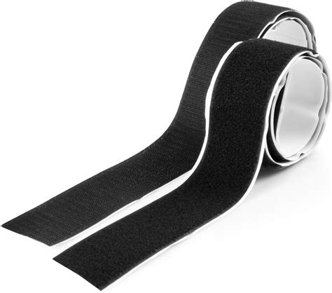 bolcom zelfklevende klittenband haak en lussluiting klittenplakband klittentape zwart