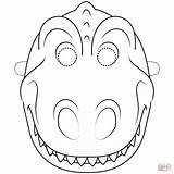 Dinosaur Mask Coloring Pages Dinosaurs Printable Template Masks Kids Templates Printables Dino Rex Craft Supercoloring Paper Preschool Drawing Animal Projects sketch template